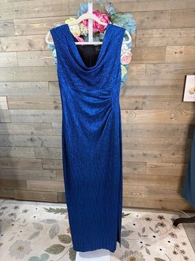 Connected Apparel Royal Blue Maxi Dress